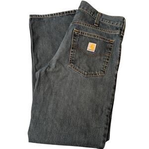 Carhartt Jeans 33x32 Men's Blue Denim Jeans Relaxed Fit